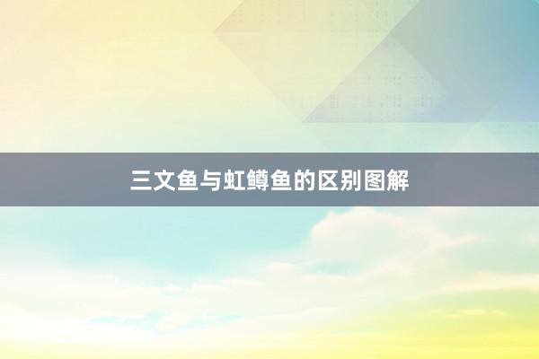 三文鱼与虹鳟鱼的区别图解